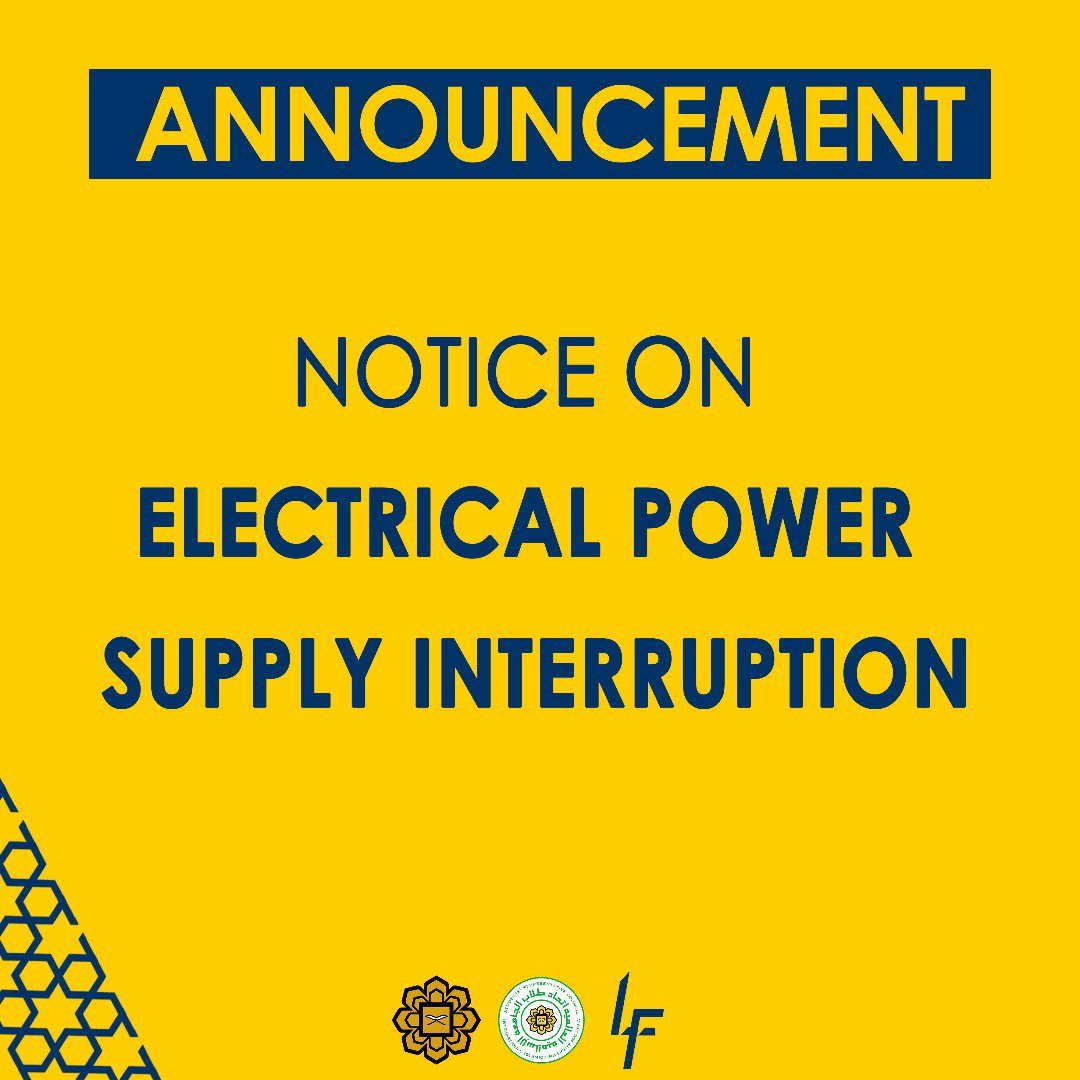 INTERRUPTION IN POWER SUPPLY