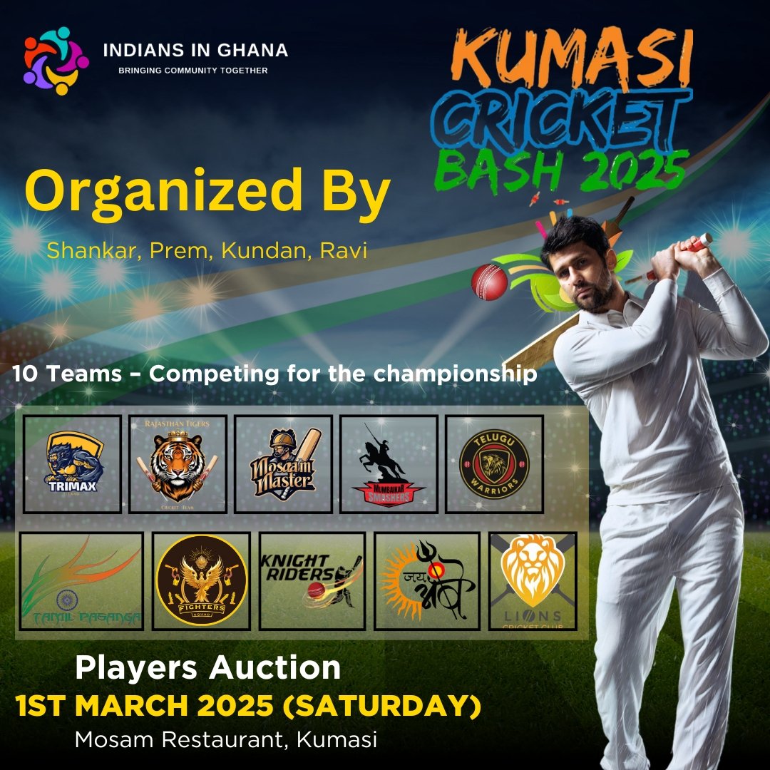 Kumasi Cricket Bash League 2025