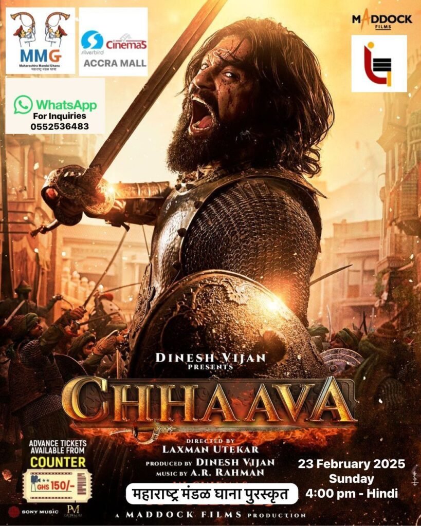 🎬 Watch Chhaava at Silverbird Cinema! 176 Chhaava Indians In Ghana