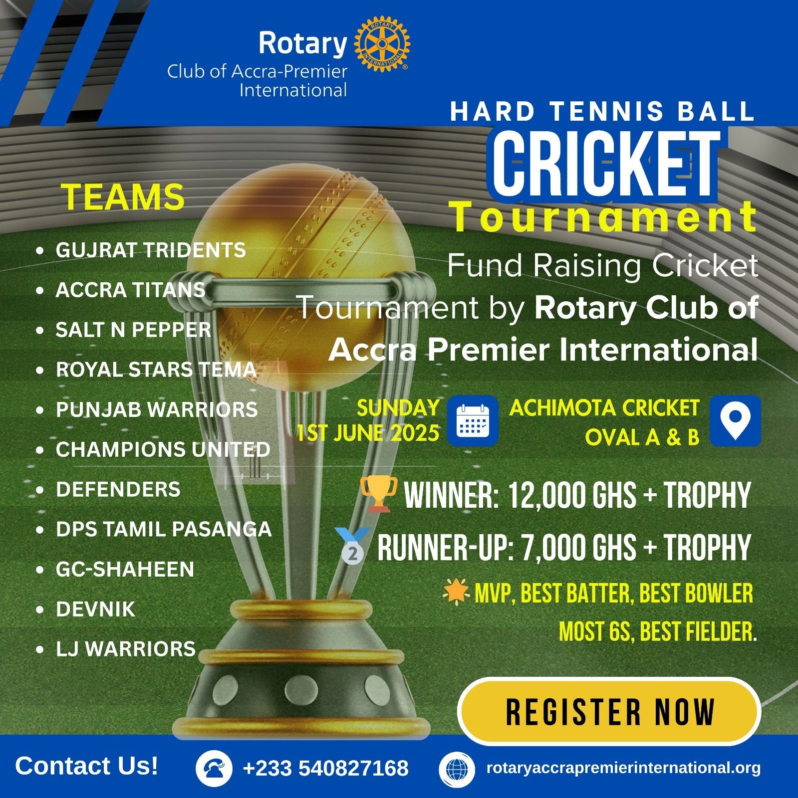Fund Raising Cricket Tournament