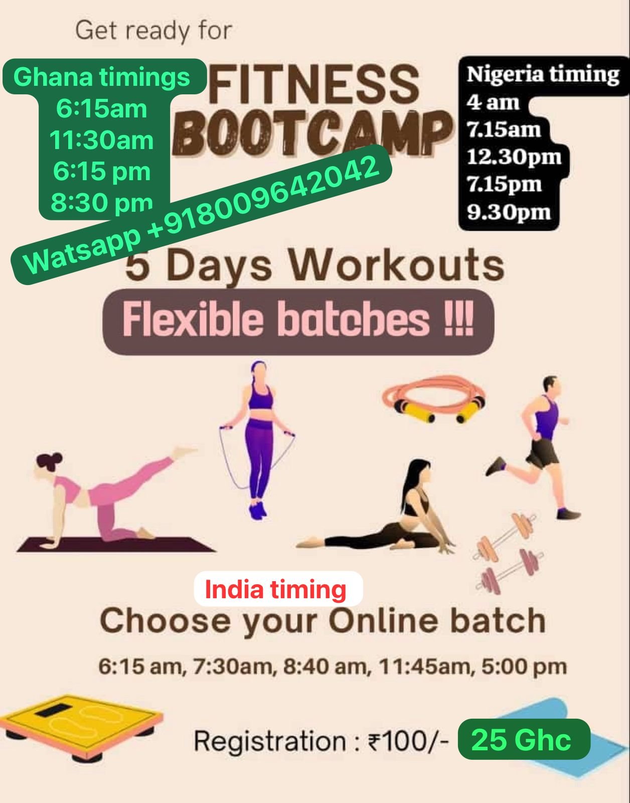 5 days online workout