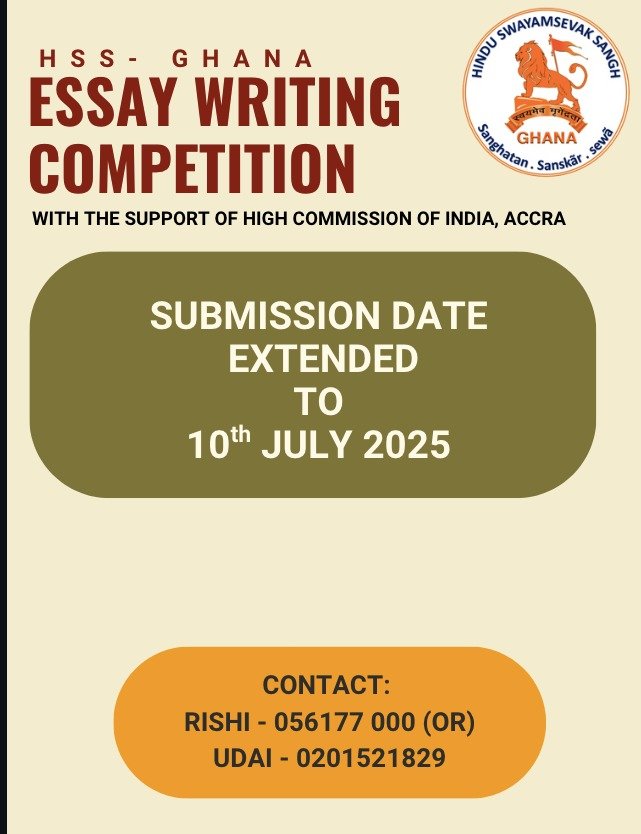 🧘♀️ ESSAY WRITING COMPETITION – 2025 182 Essay Writting Competition 1 Indians In Ghana