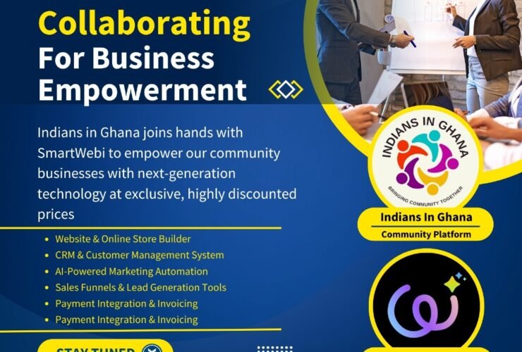 Indians in Ghana Announces Strategic Partnership with SmartWebi to Empower Community Businesses 183 IIG Collaboration with SmartWebi