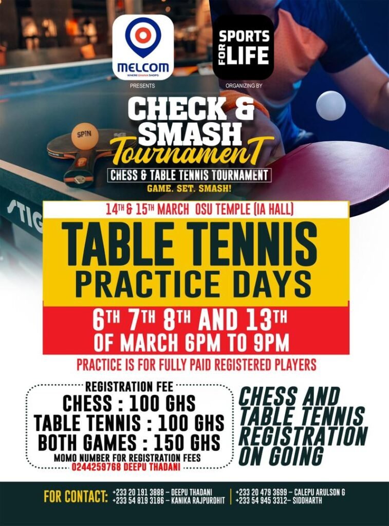 ♟️🏓 Check and Smash Tournament 2026 182 Check & Smash Tournament
