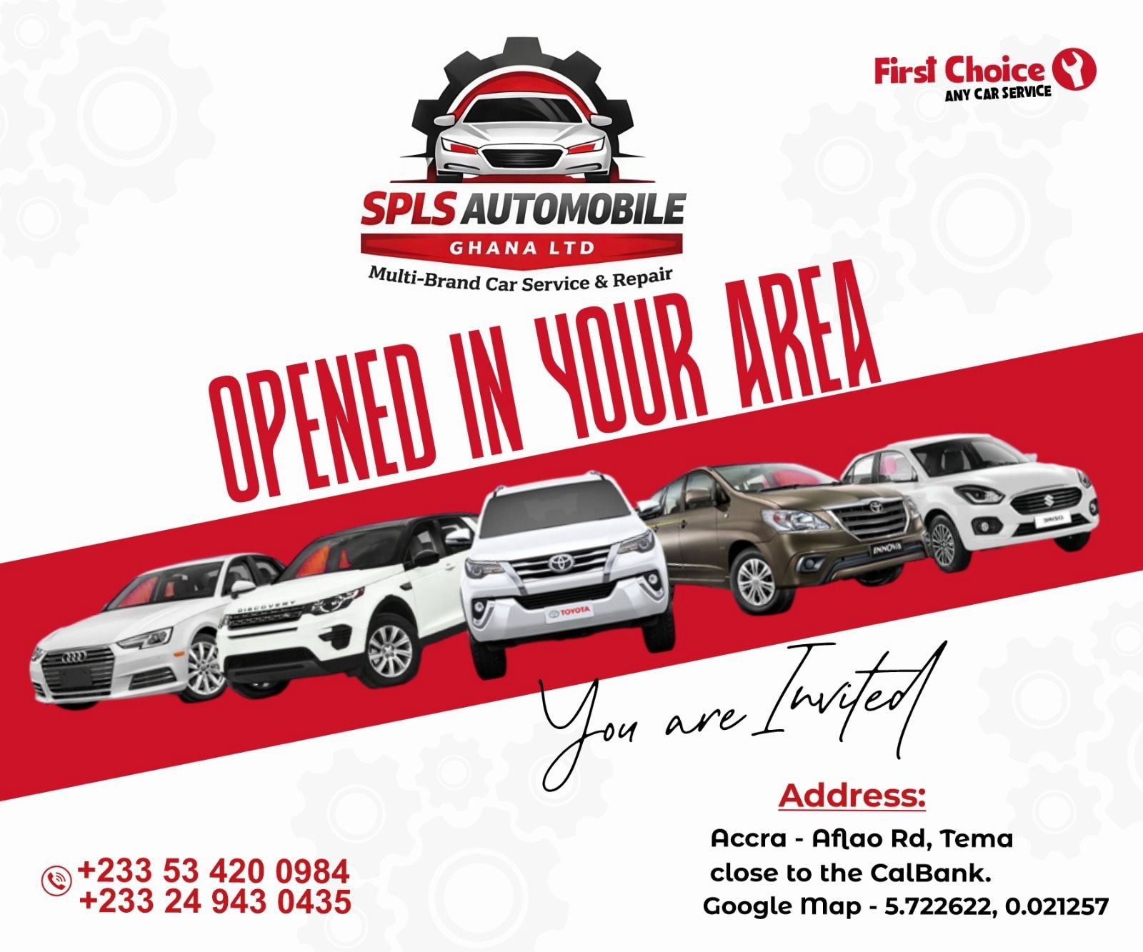 🚗🔧 SPLS Automobile Workshop Now Open in Tema Community 25 🔧🚗 181 SPLS Automobile