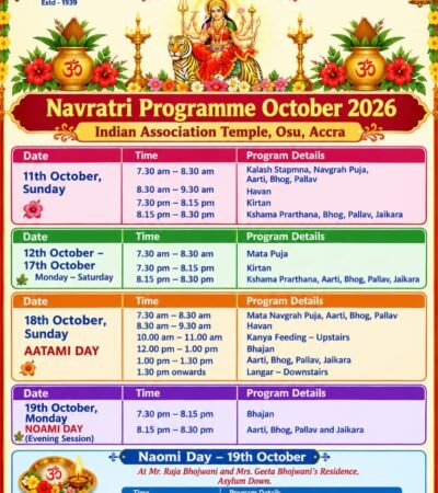 Indian Association Navratri Programme